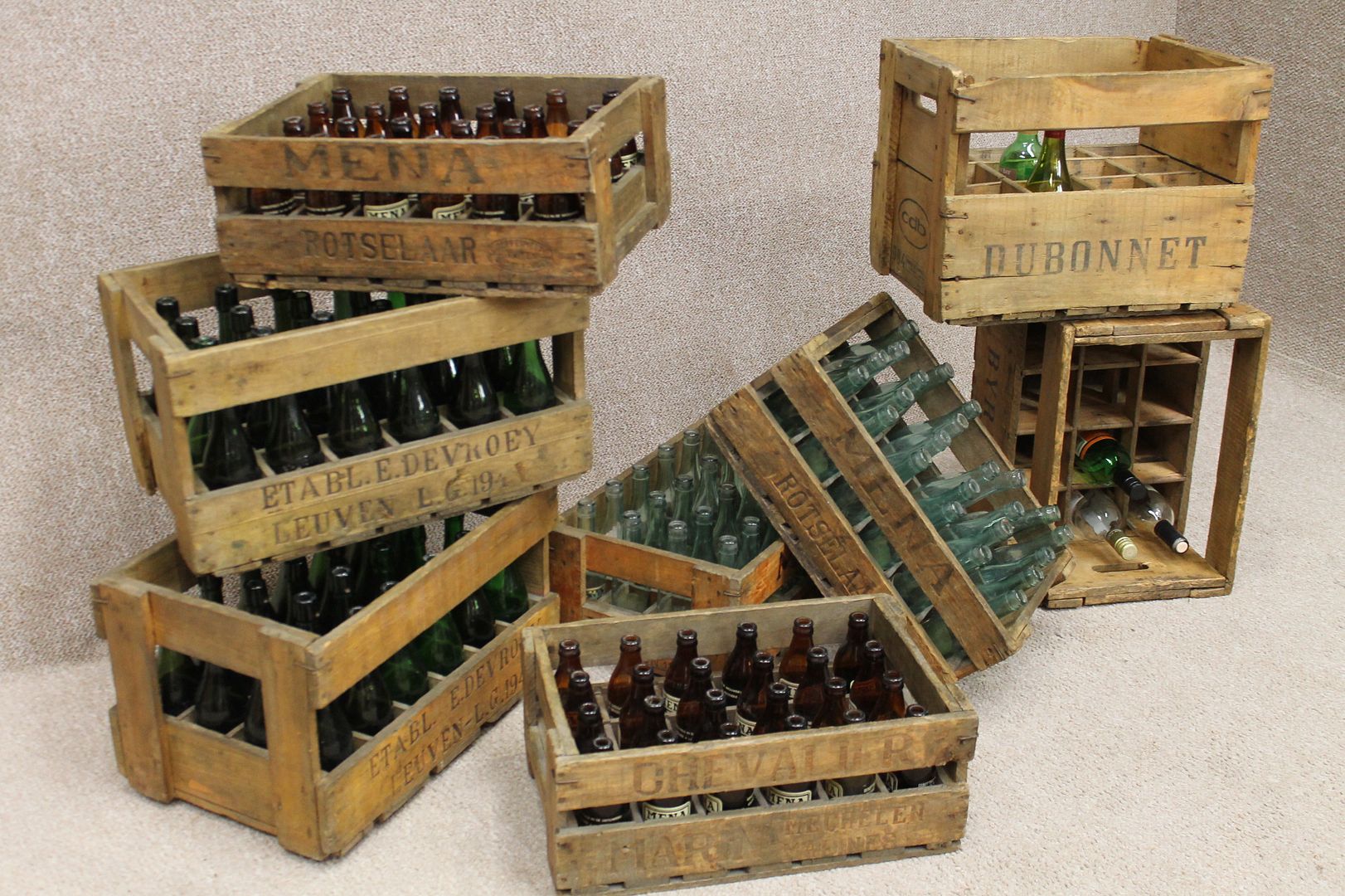 INDUSTRIAL WOODEN STORAGE CRATES BEER CRATES VINTAGE WOODEN CRATES eBay